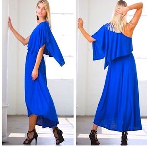 Beautiful One Shoulder Maxi Dress NWOT
